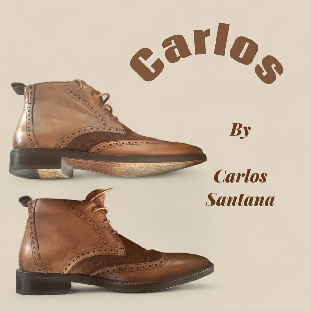 RARE Carlos by Carlos Santana l Men’s Ankle Boots l Leather & Suede l 10.5 l EUC